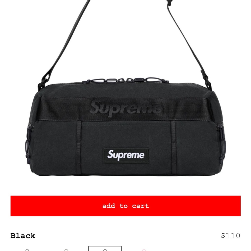 Supreme Black utility bag